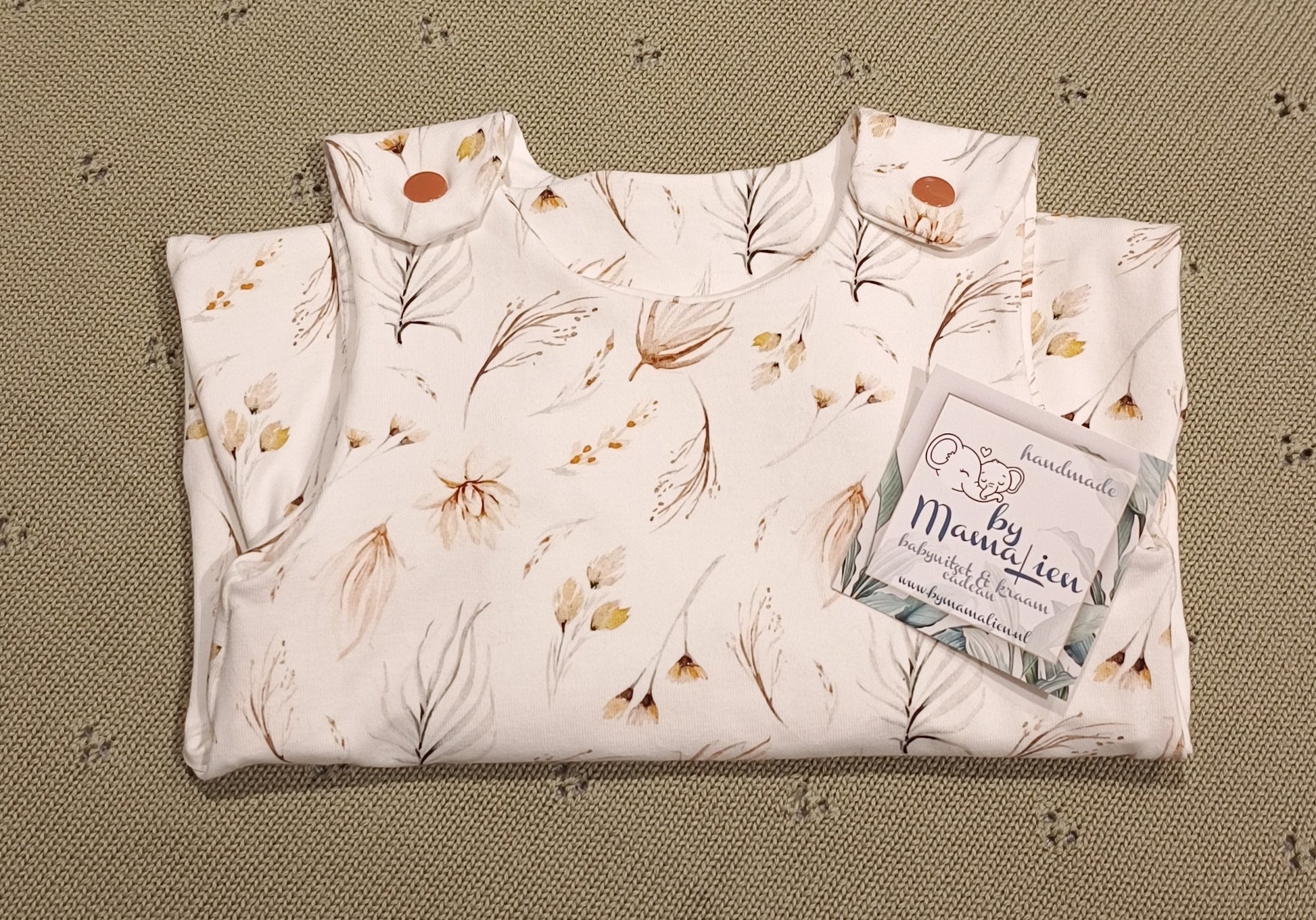 Baby salopette natuur takjes maat 56