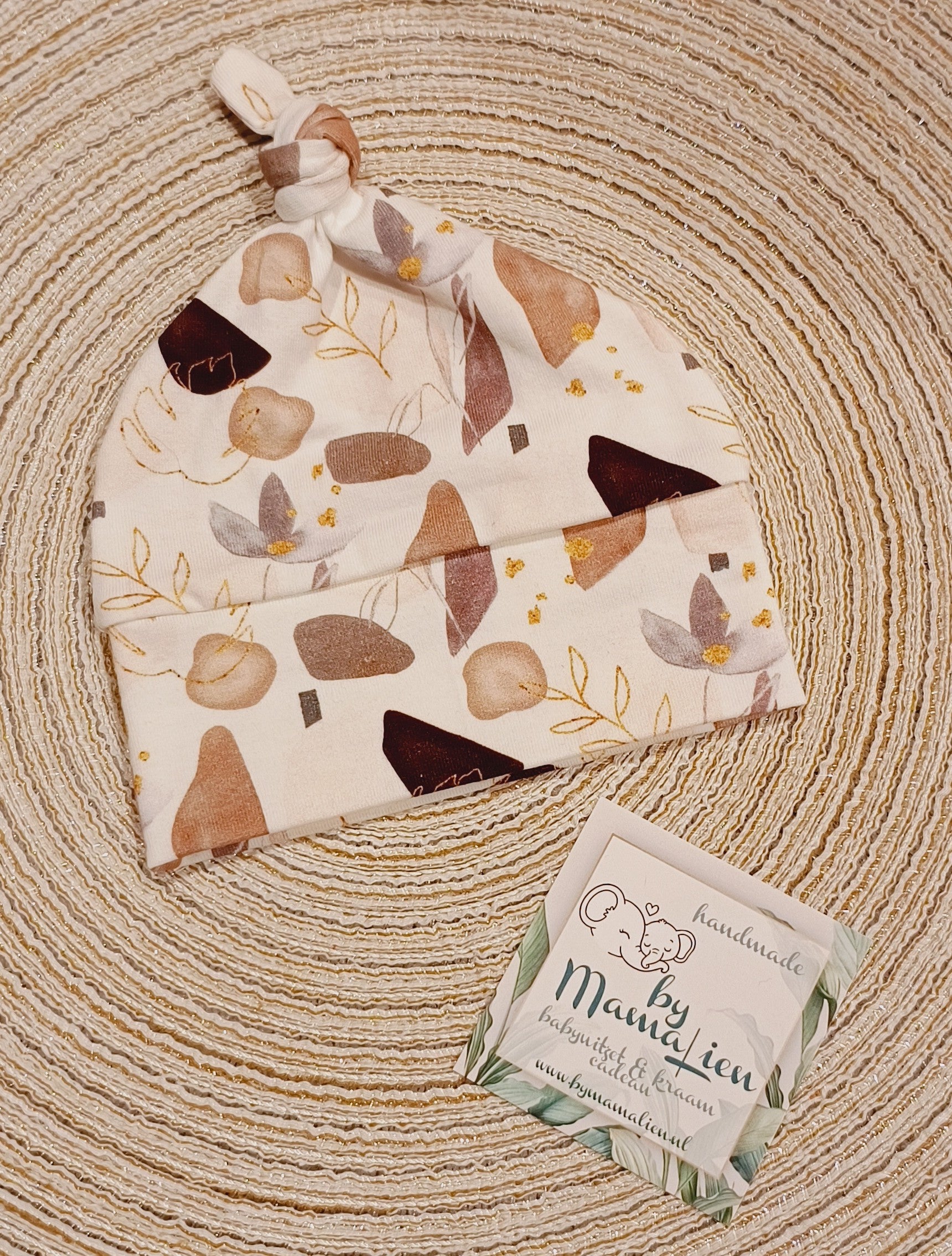 Baby knoopmutsje herfst