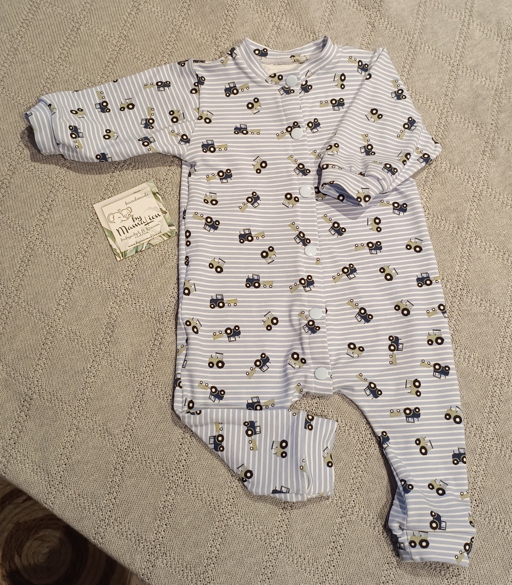 Boxpakje maat 56 traktor blauw