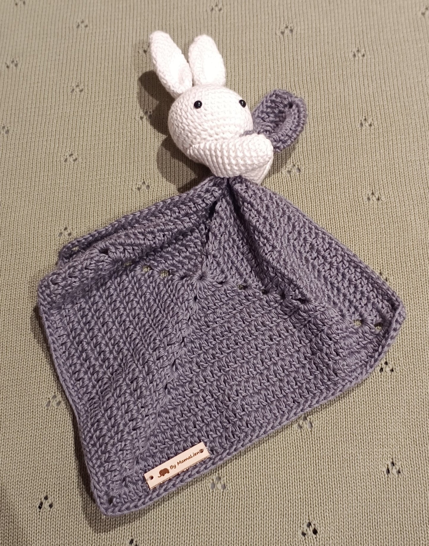 Gehaakt Knuffeldoekje met nijntje grijs