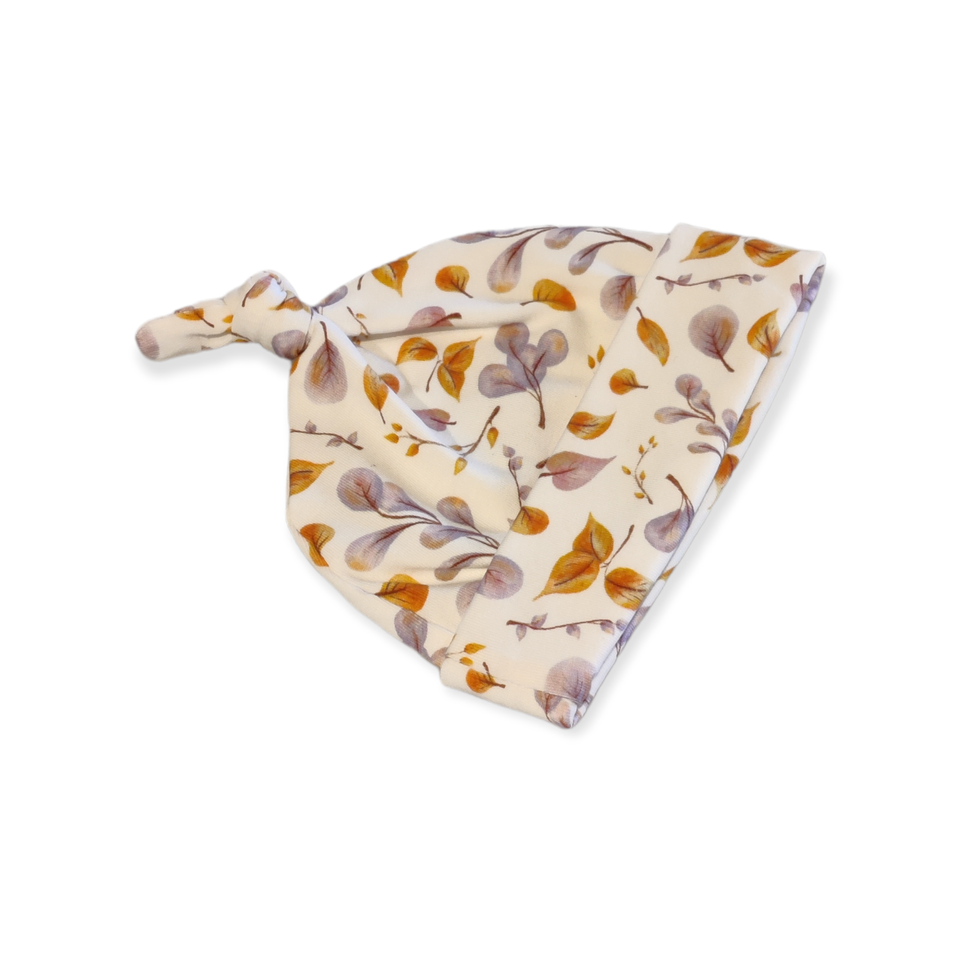Baby knoopmutsje blaadjes