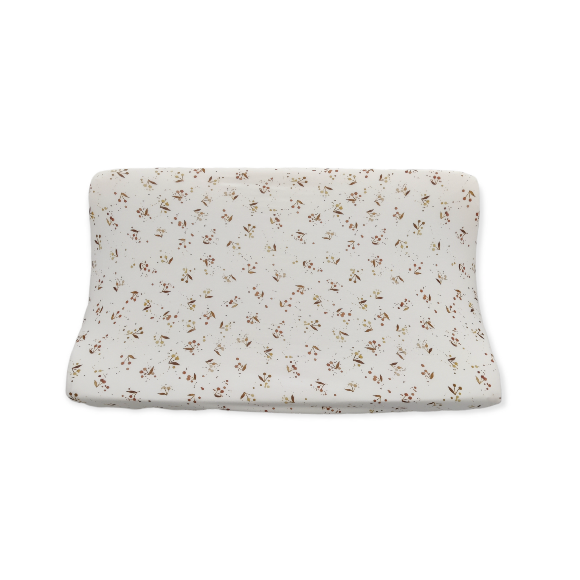 Aankleedkussenhoes bruine kersjes