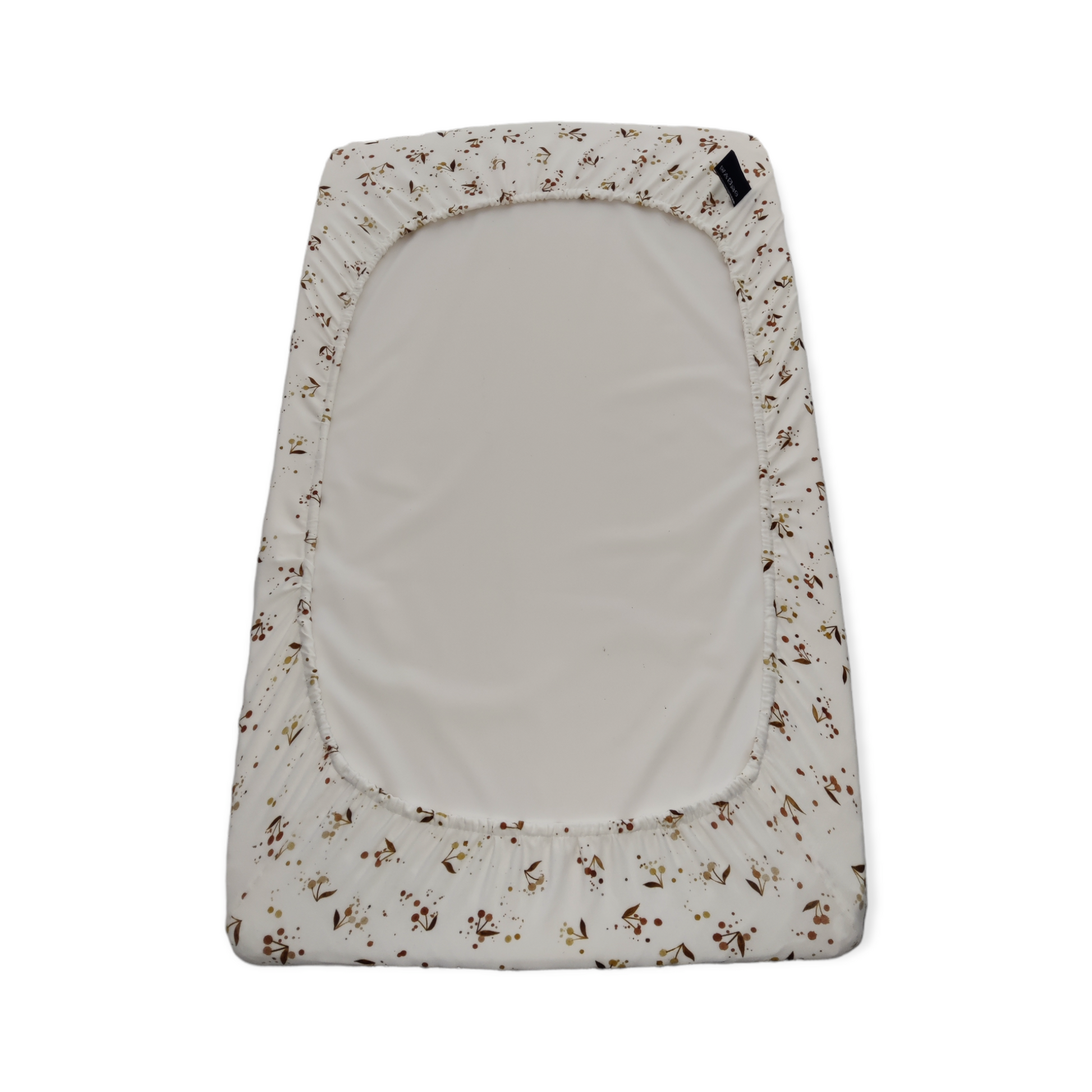 Aankleedkussenhoes bruine kersjes