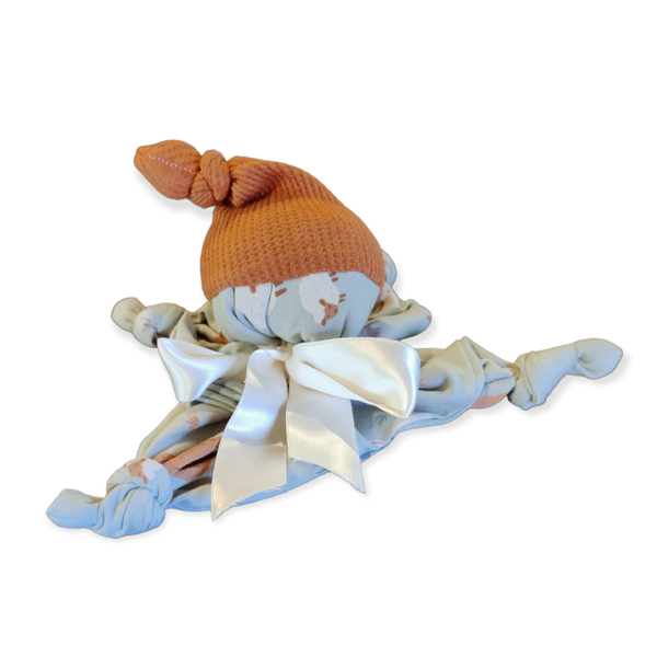 knuffelpoppetje groene schaapjes met rammelaar