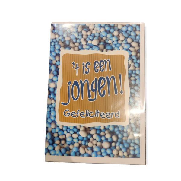 Geboorte wenskaart 3 Jongen