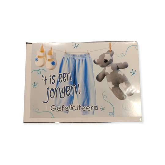 Geboorte wenskaart 7 Jongen