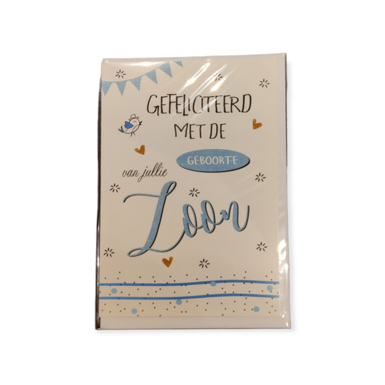Geboorte wenskaart 11 Jongen