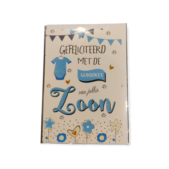 Geboorte wenskaart 17 Jongen