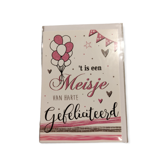 Geboorte wenskaart 49 Meisje