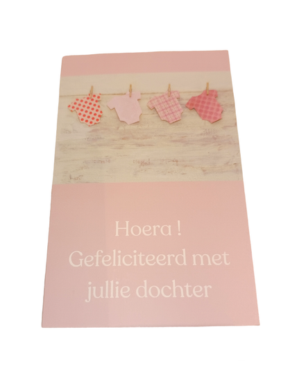 Geboorte wenskaart m2 Meisje