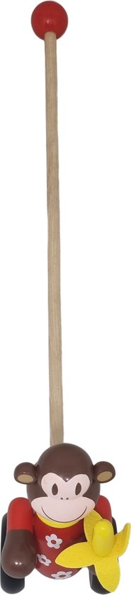 Houten Duwstok aap