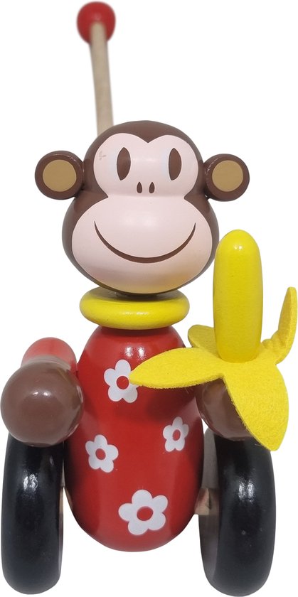 Houten Duwstok aap