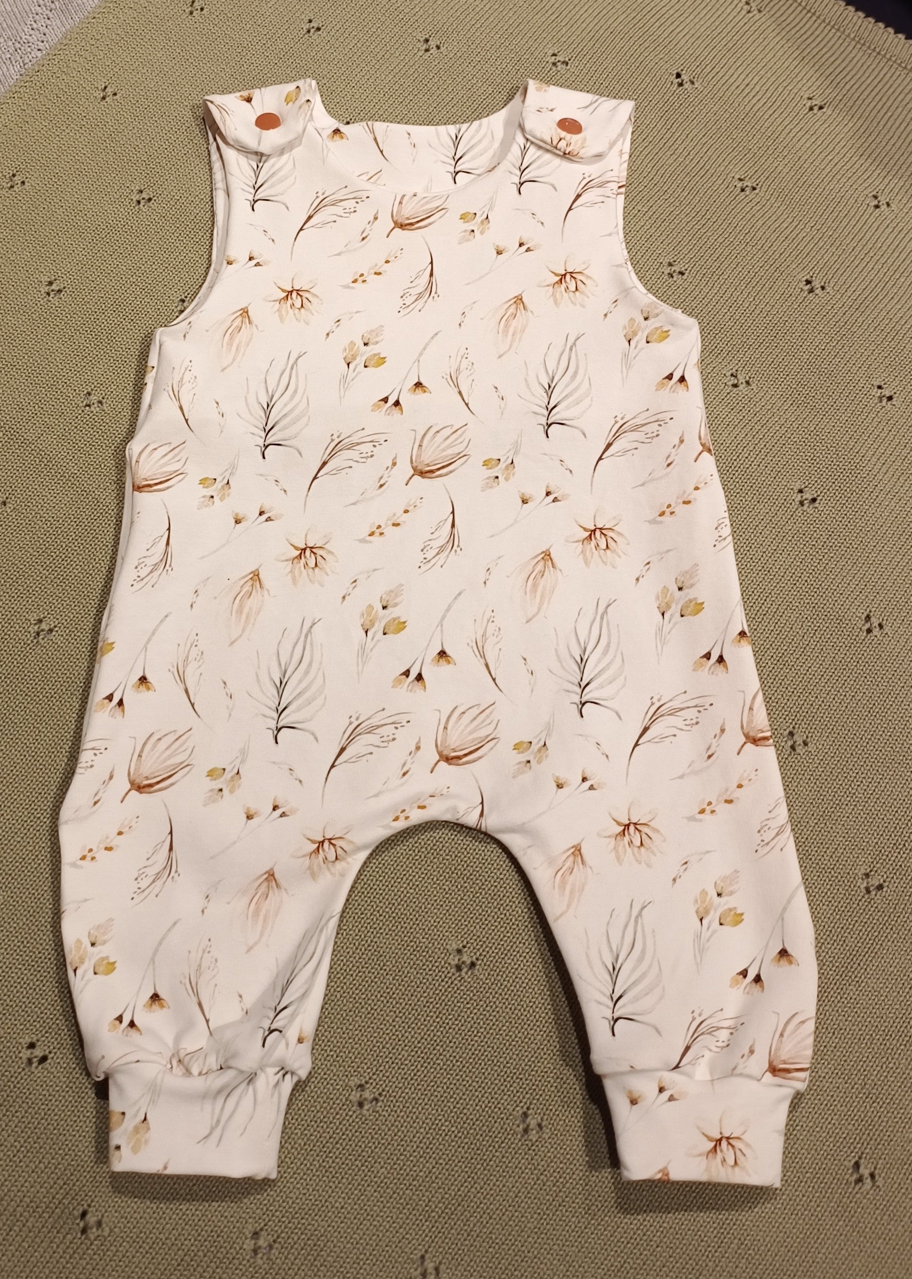 Baby salopette natuur takjes maat 56