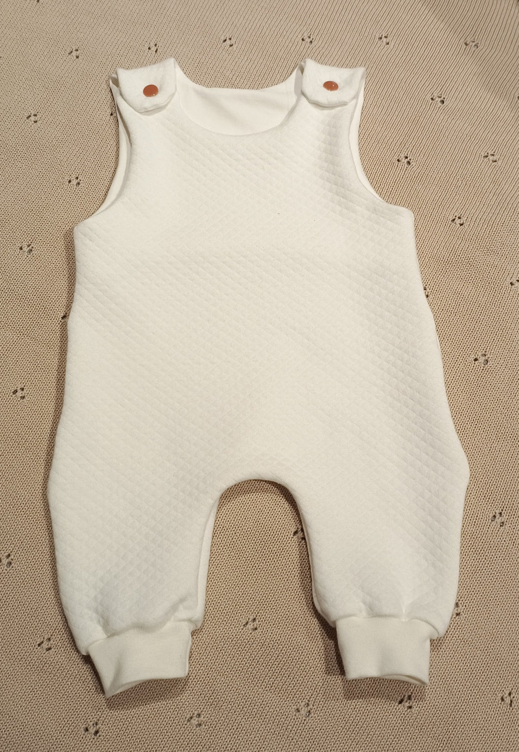 Baby salopette creme maat 56