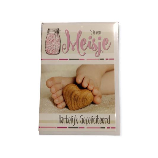 Geboorte wenskaart 28 Meisje