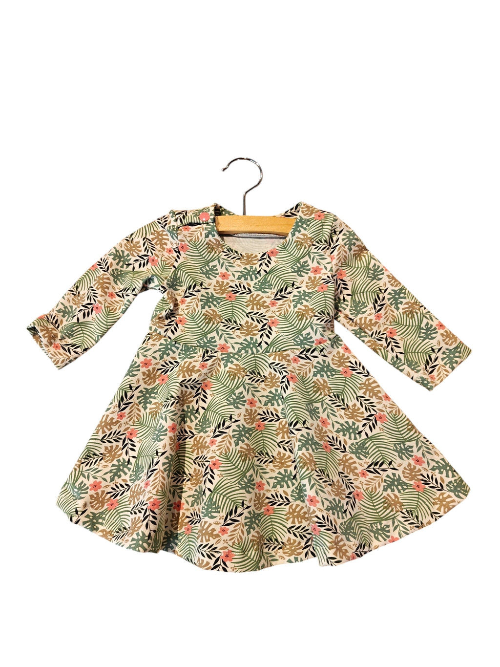 Jurkje maat 62/68 jungle bloemen