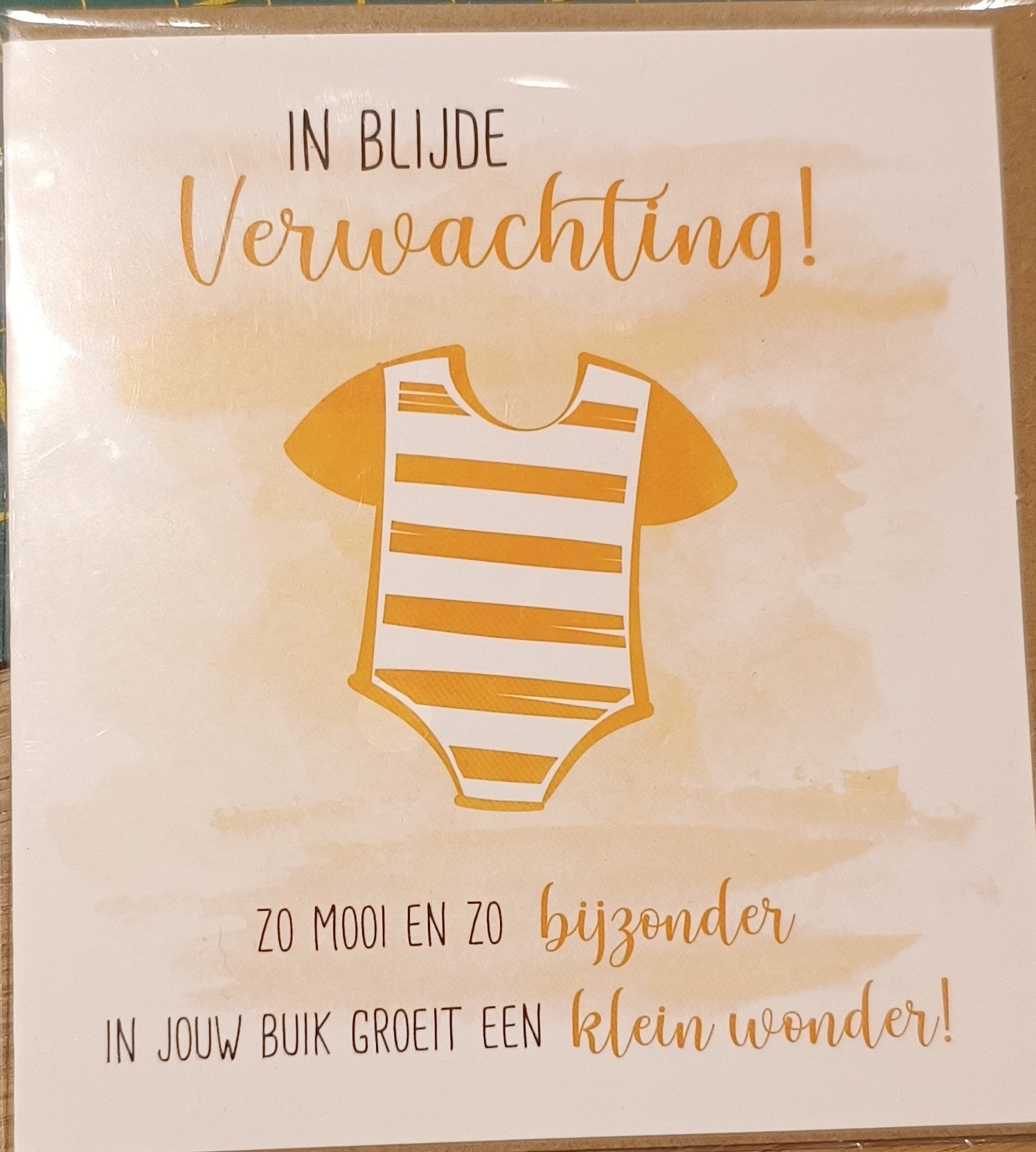 Geboorte wenskaart 96 verwachting