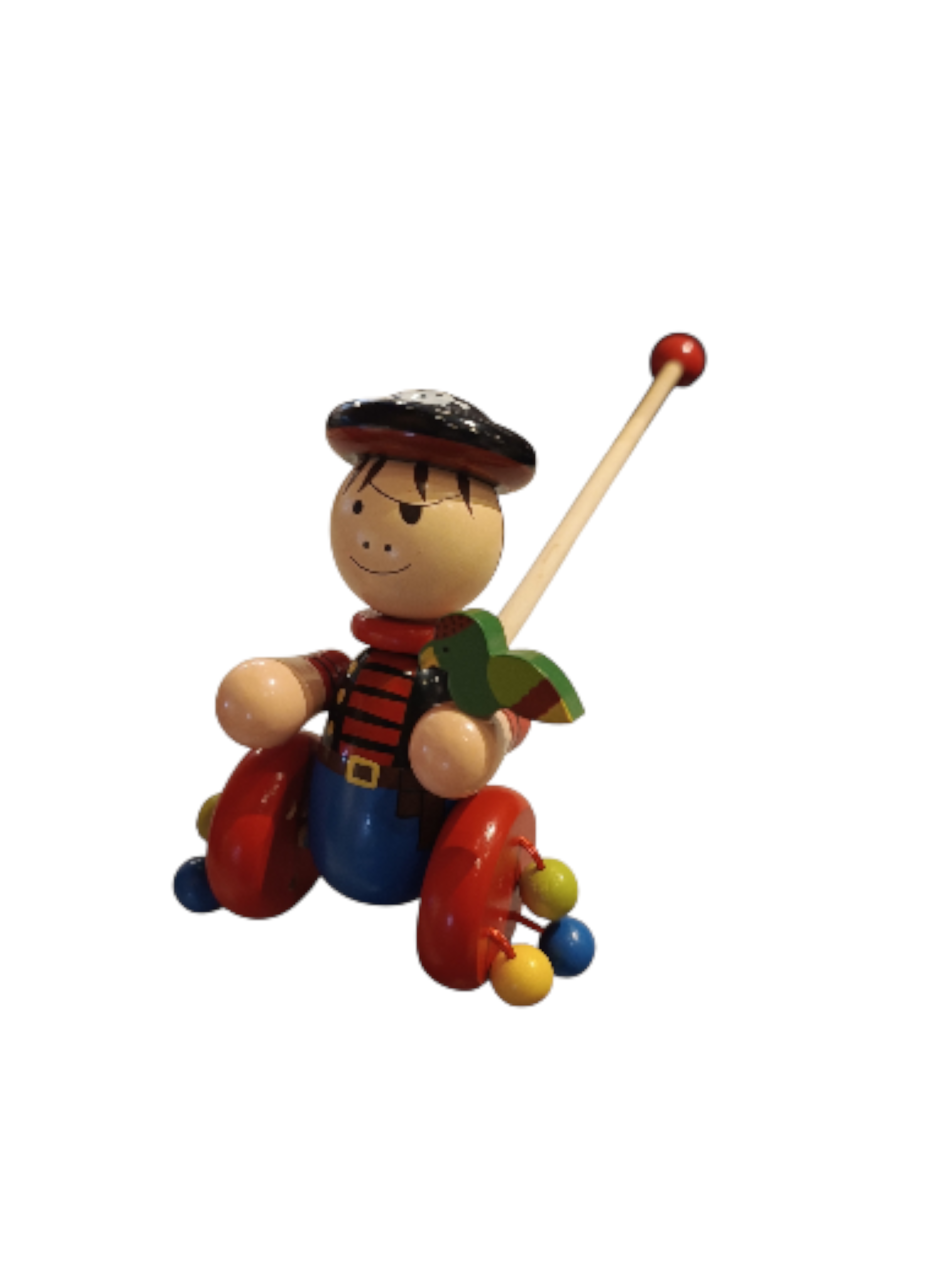 Houten Duwstok piraatje