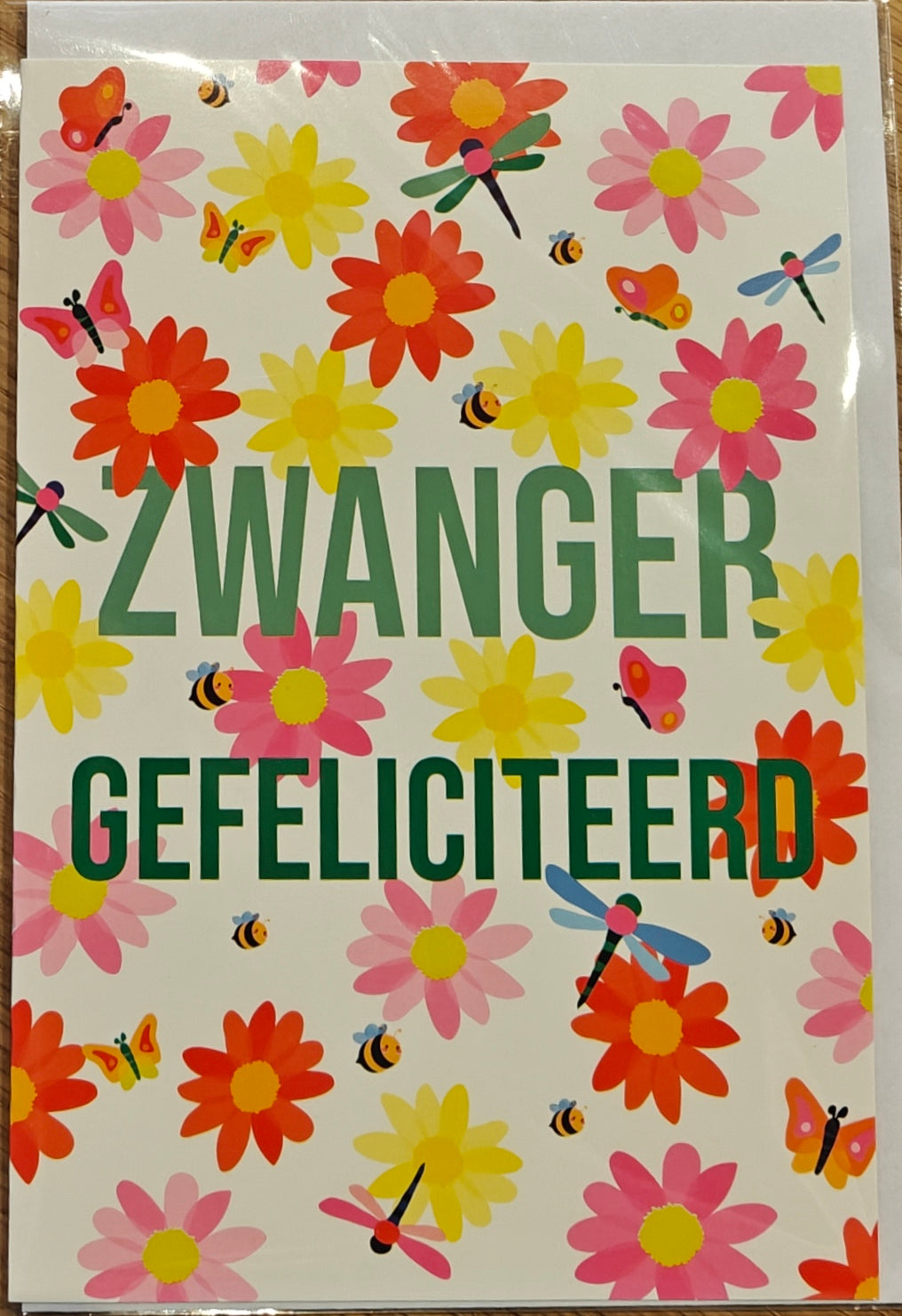 Geboorte wenskaart 108 zwanger
