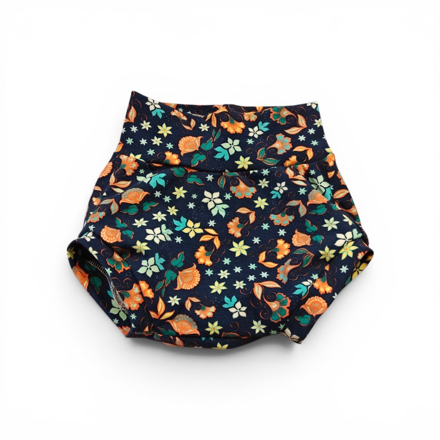 Bummies maat 62/68 blauwe bloemen