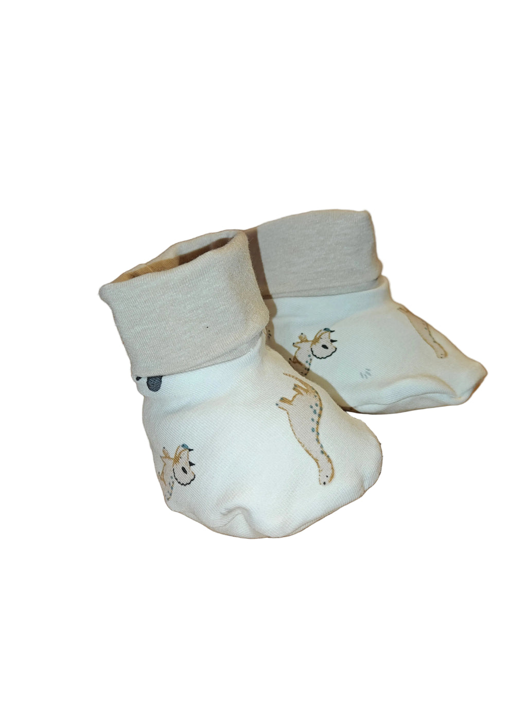 Baby slofjes dino zand