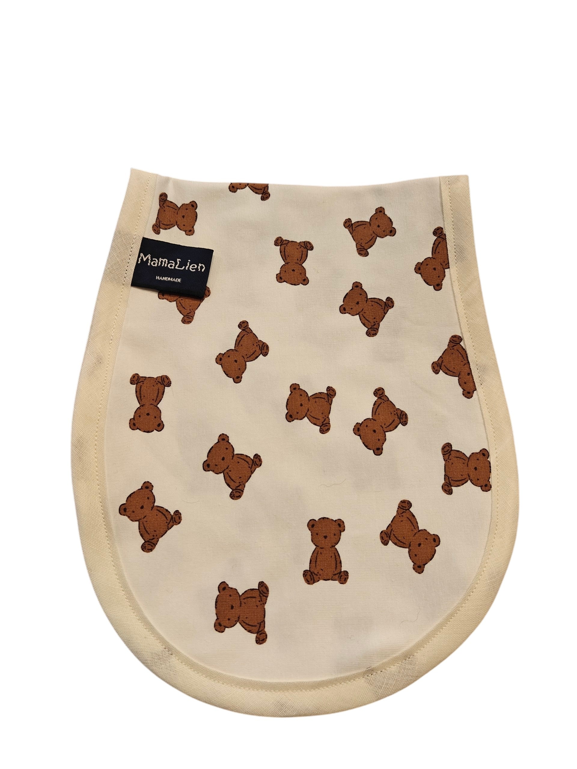 Schouderspuugdoek creme beertjes