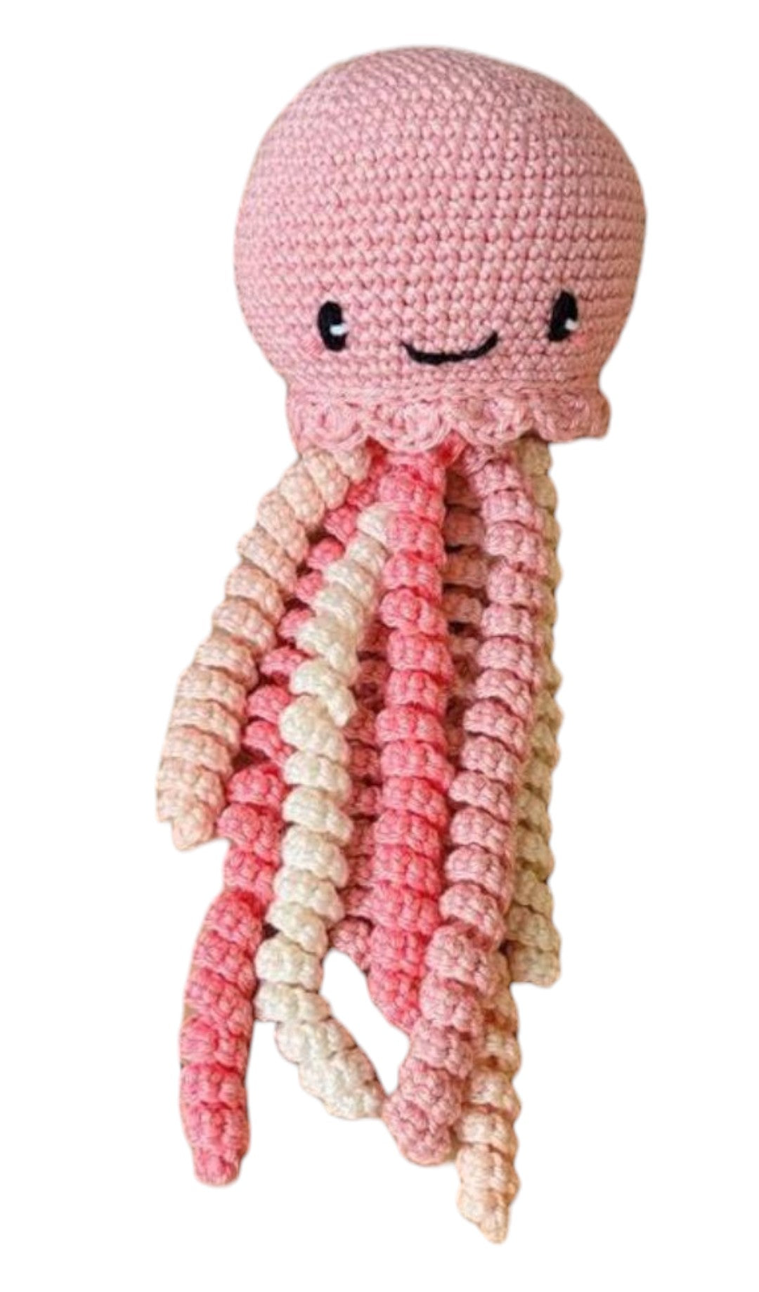 Gehaakte octopus roze