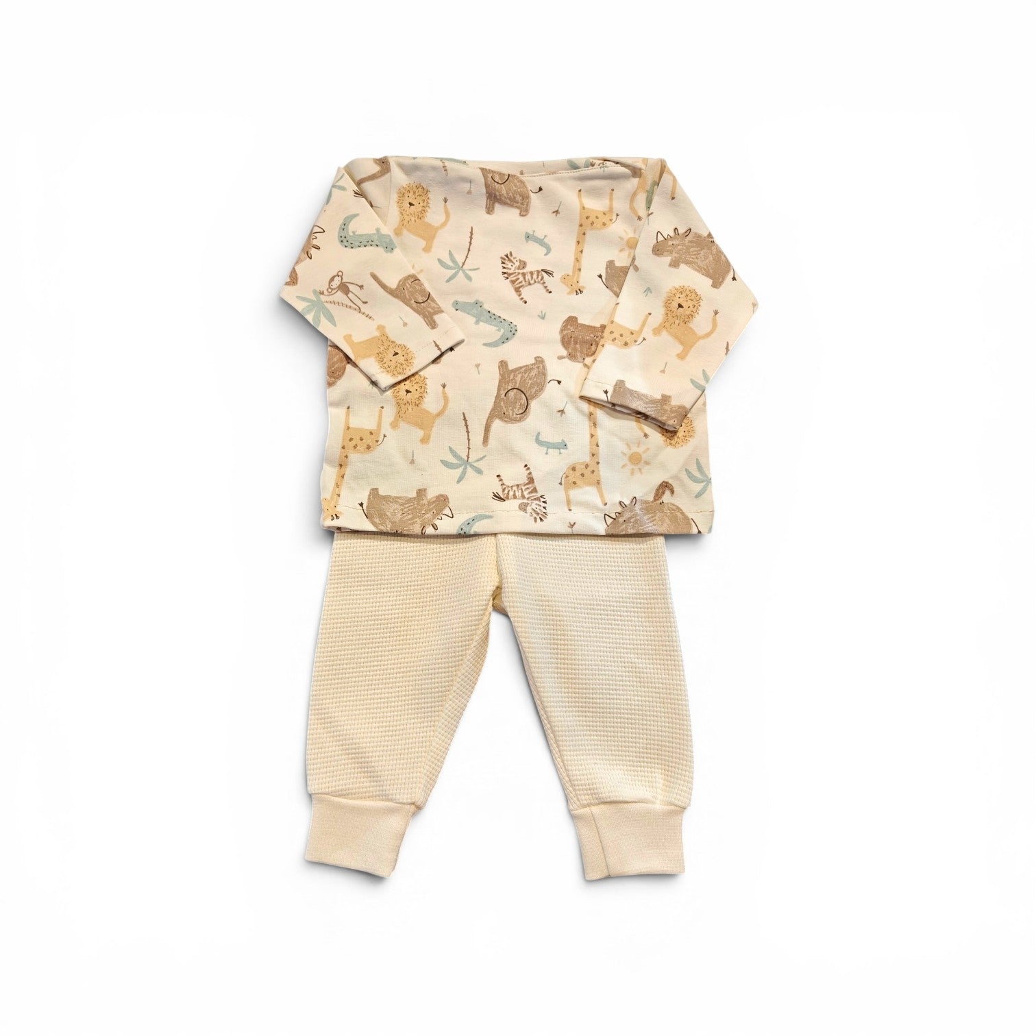 Setje broekje en shirtje dierentuin maat 62 / 68