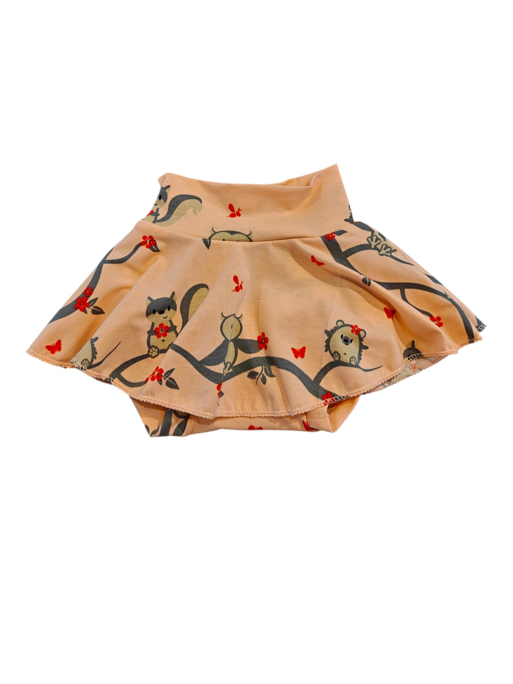 Bummies met rokje maat 62/68 roze uiltjes