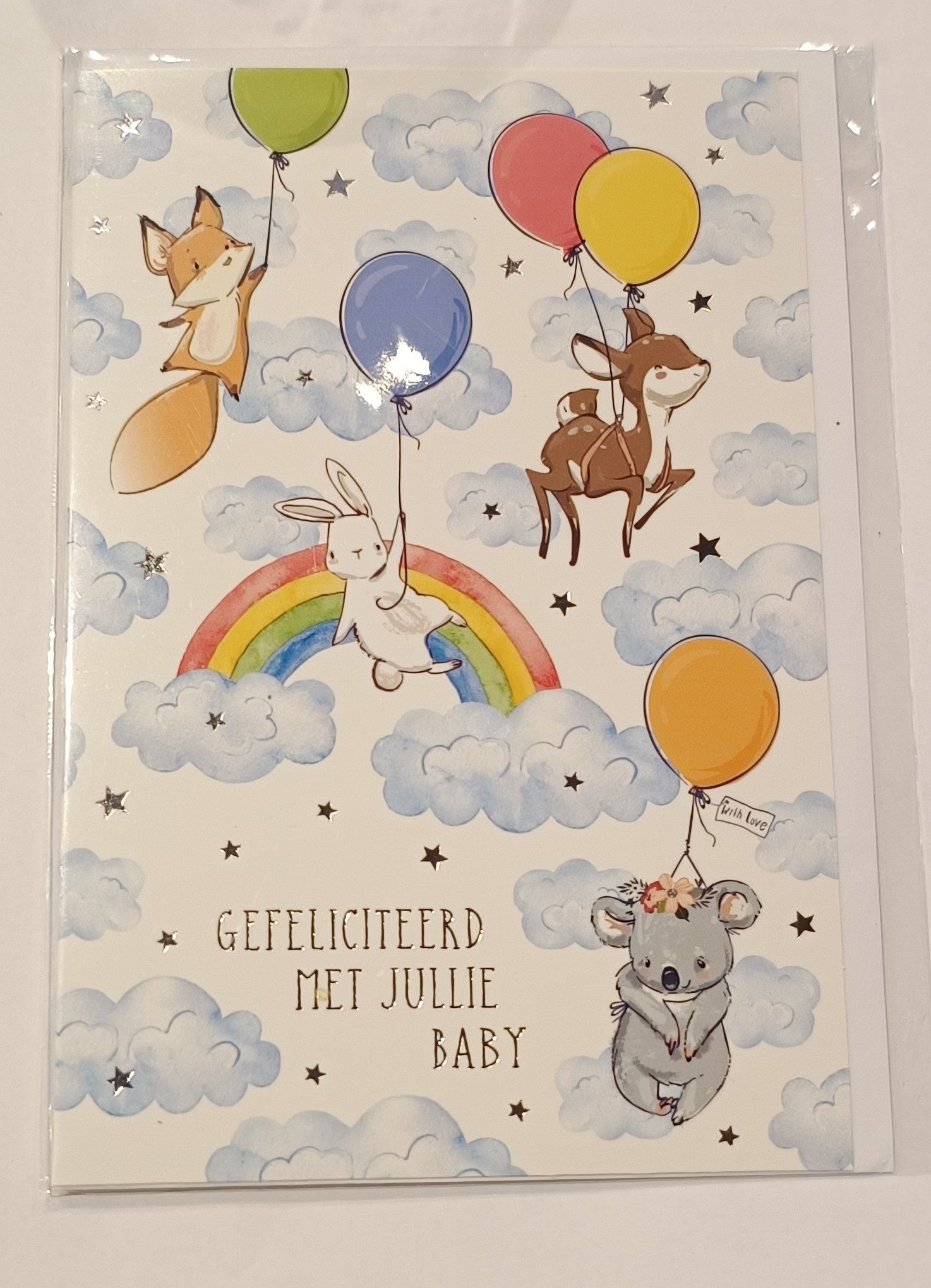 Geboorte wenskaart 89 baby