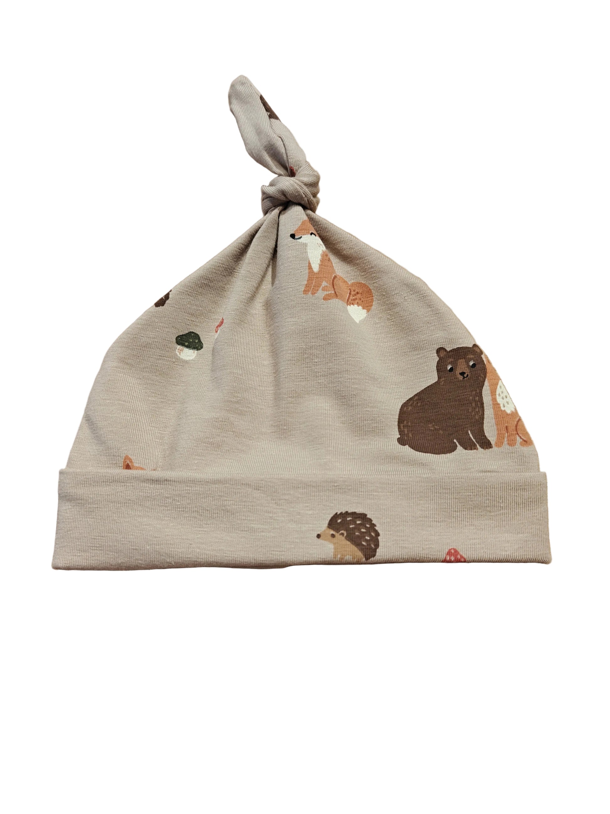 Baby knoopmutsje herfst zand