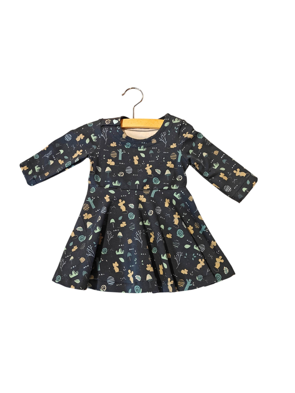 Jurkje maat 62/68 blauw muisjes