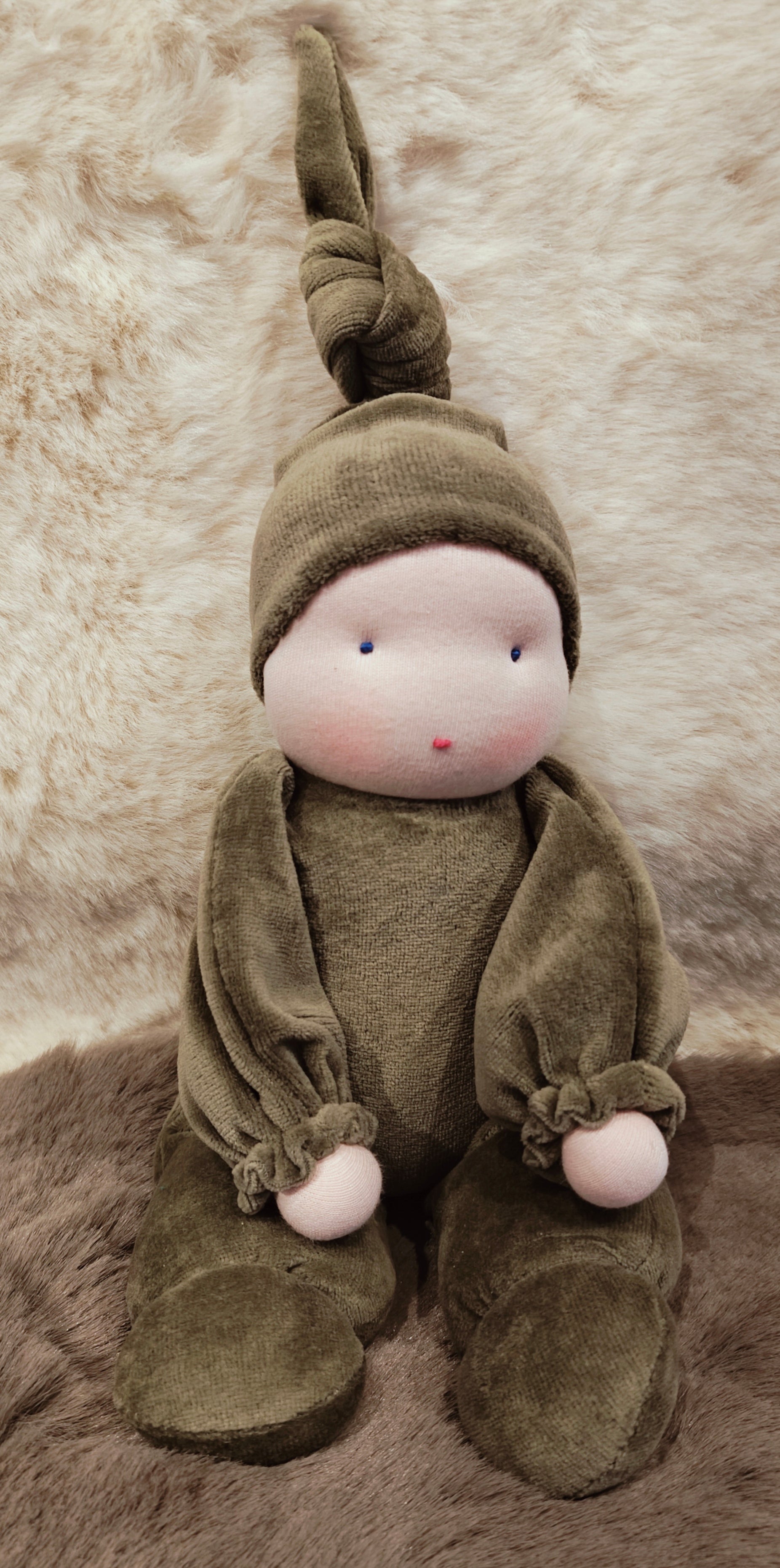 Antroposofische zonnekind / Waldorf pop groen