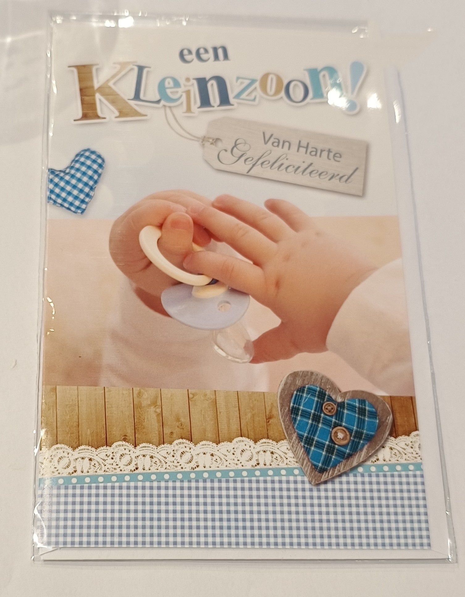 Geboorte wenskaart 105 kleinzoon