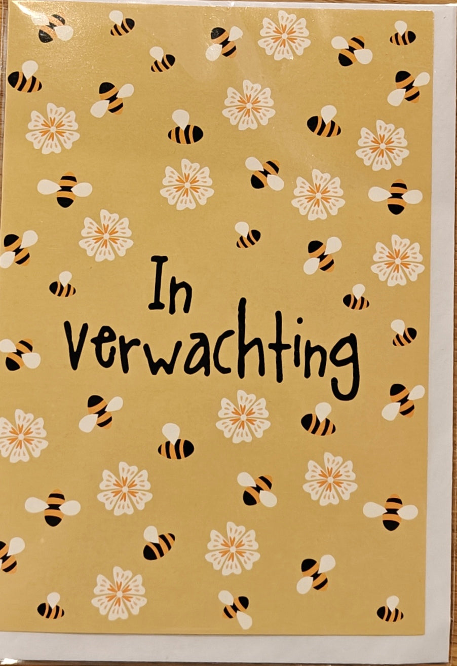 Geboorte wenskaart 107 verwachting