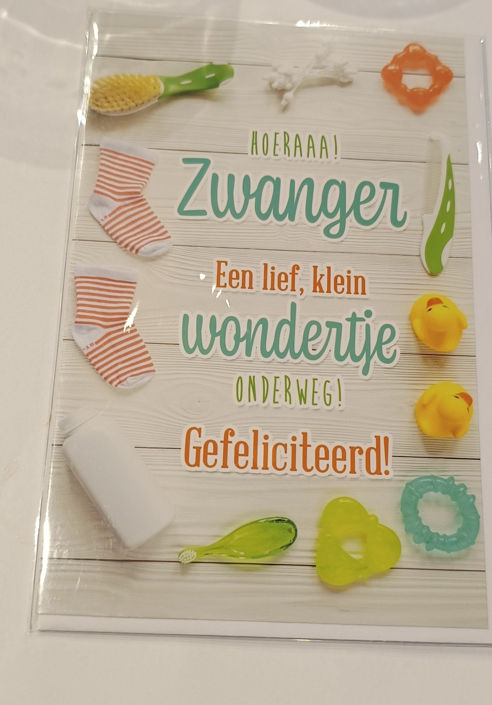 Geboorte wenskaart 103 verwachting