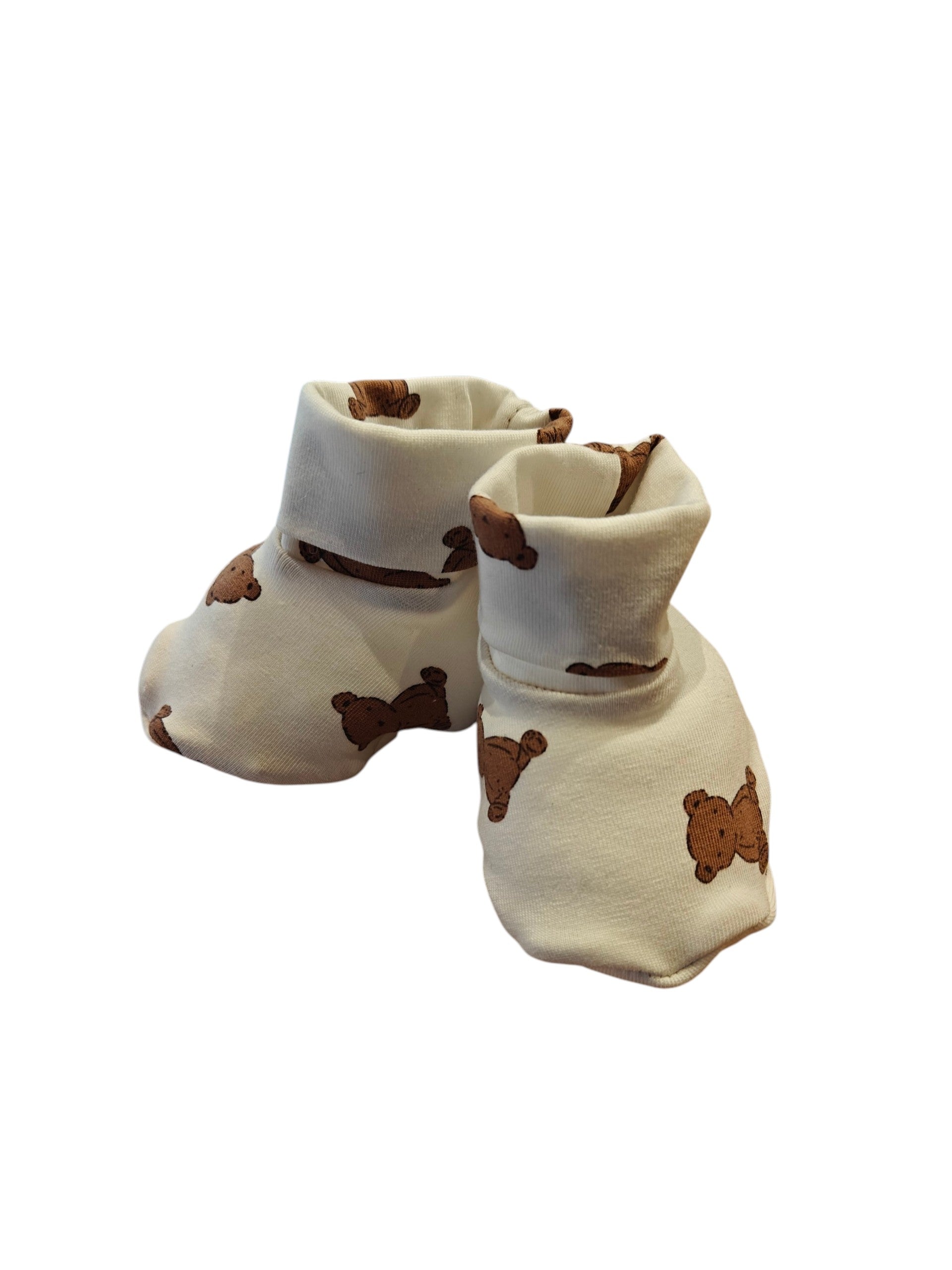 Baby slofjes creme beertjes