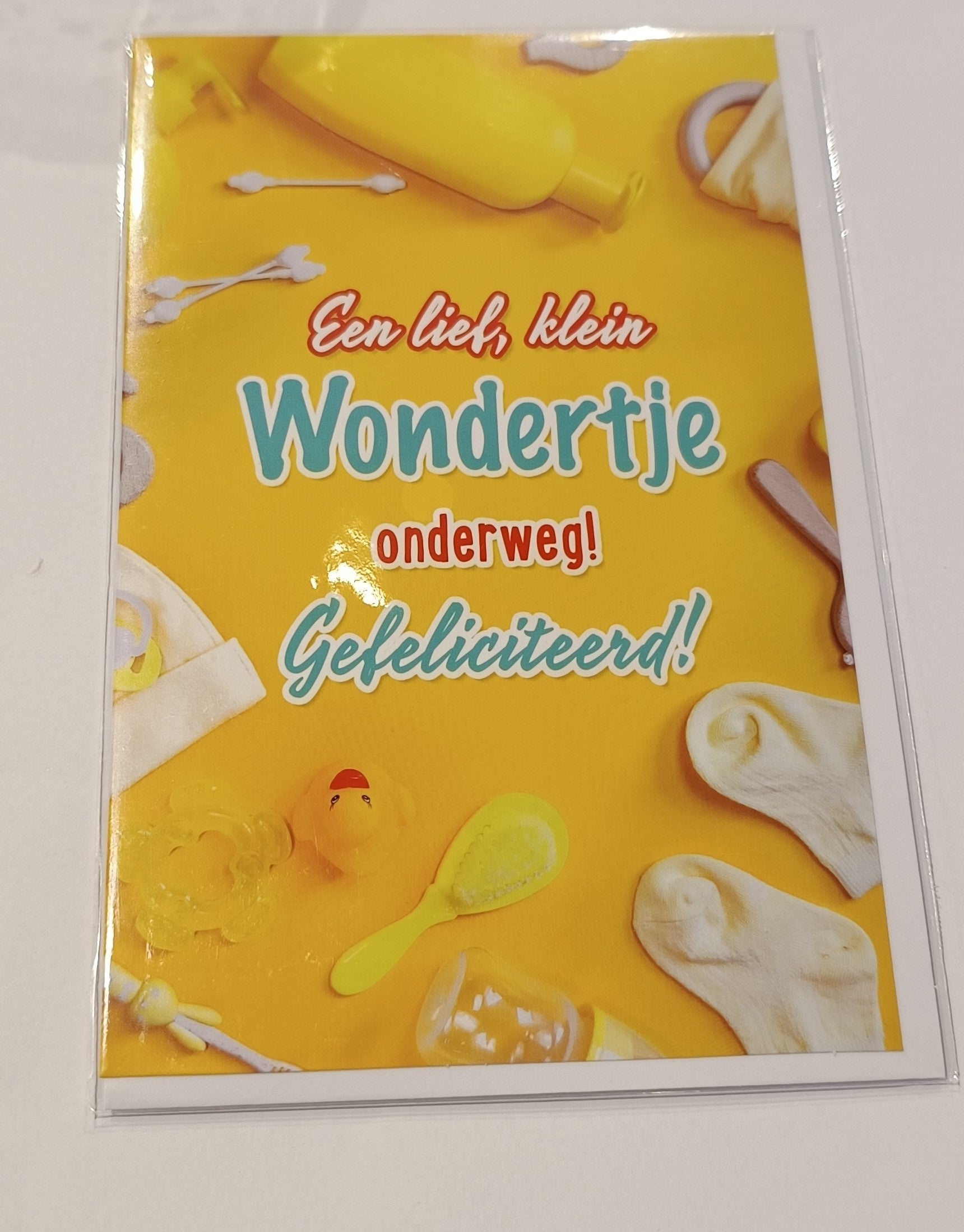 Geboorte wenskaart 87 wondertje onderweg
