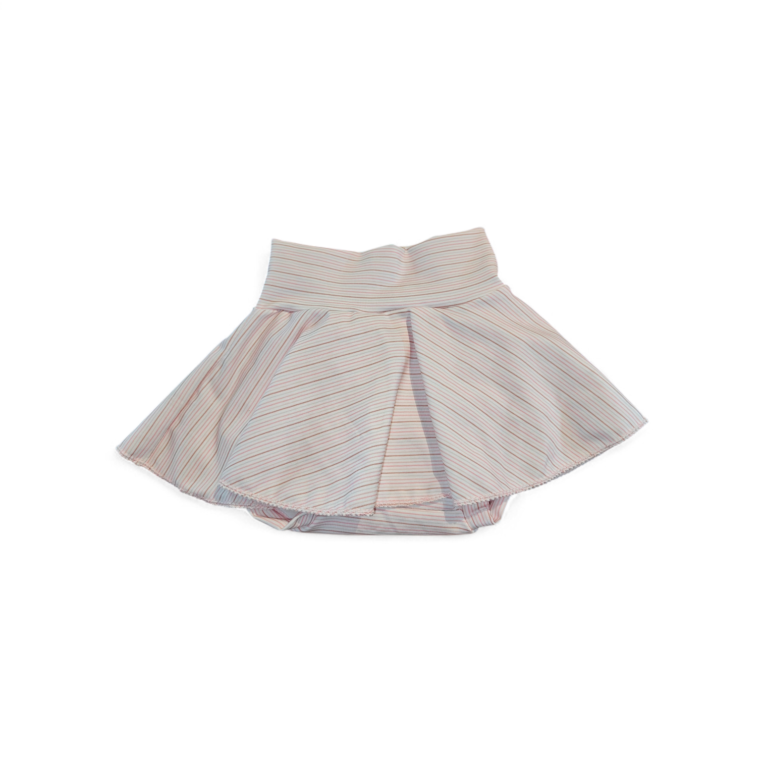 Bummies met rokje maat 62/68 roze streepjes