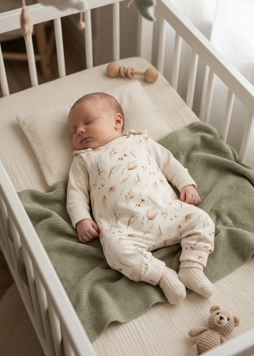 Baby salopette natuur takjes maat 56