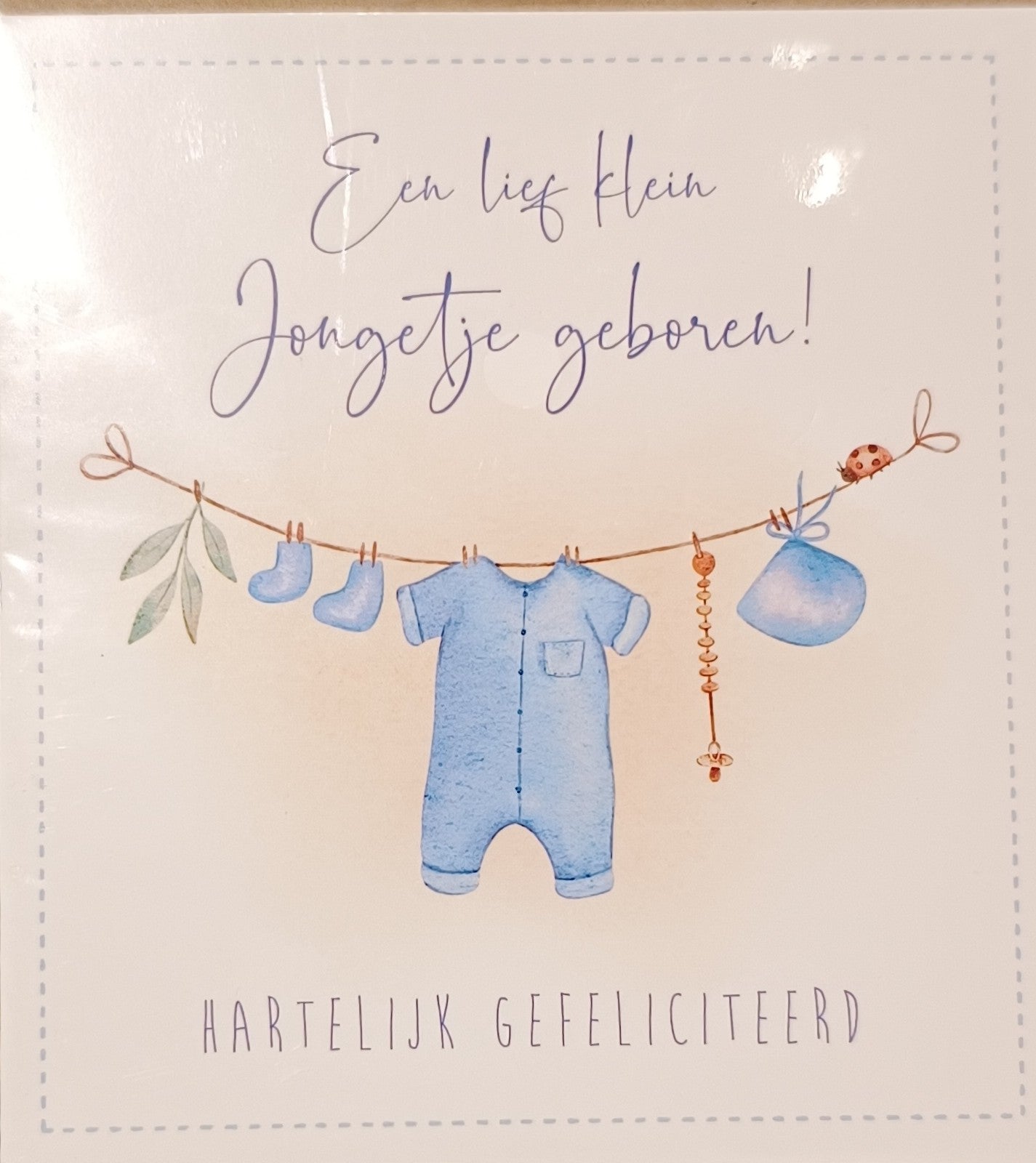 Geboorte wenskaart 99 jongen