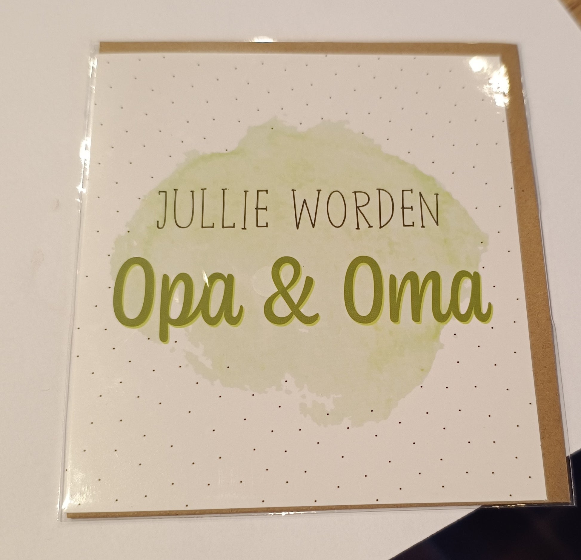 Geboorte wenskaart 92 opa oma