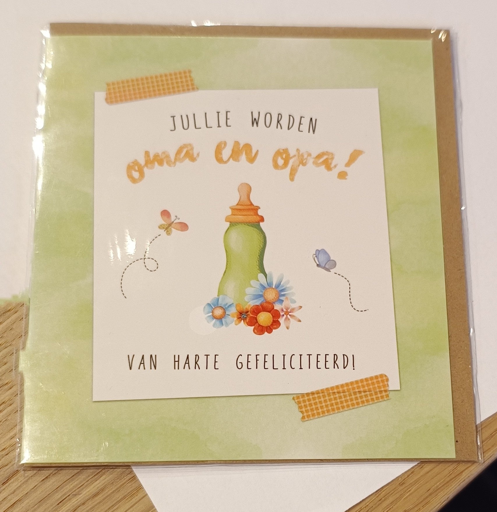 Geboorte wenskaart 94 opa oma