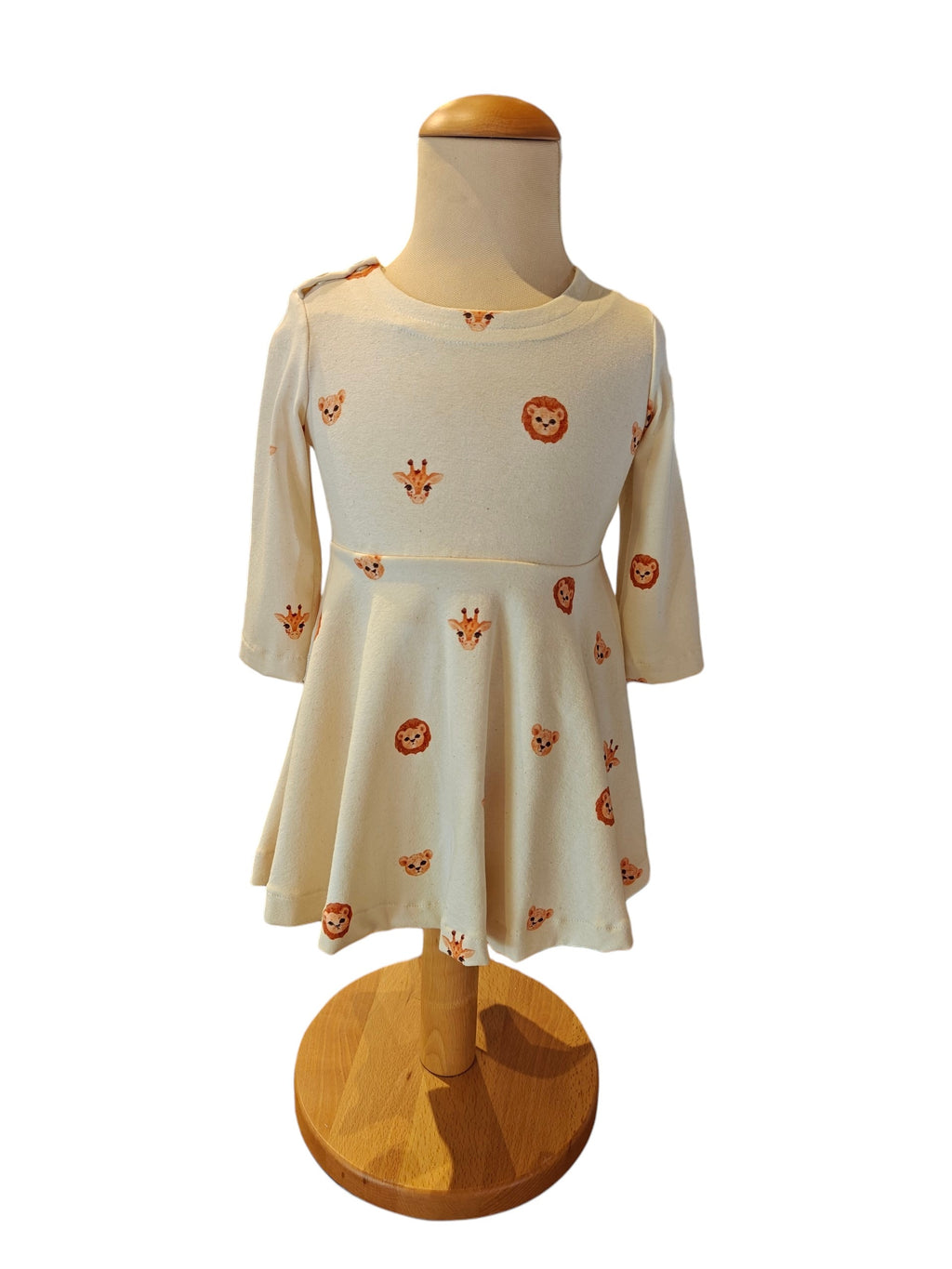 Jurkje maat 74 creme terra safari tricot