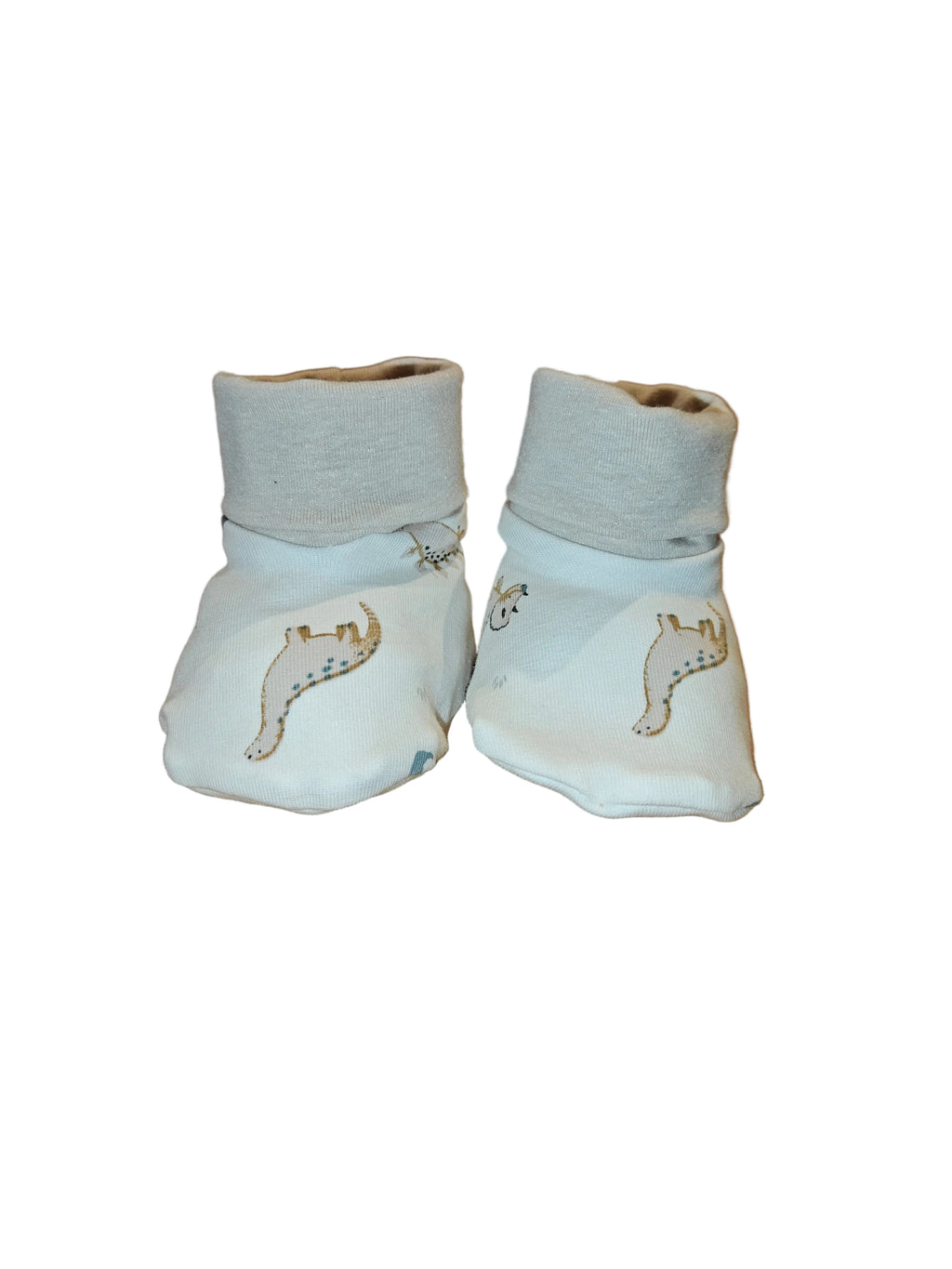 Baby slofjes dino zand