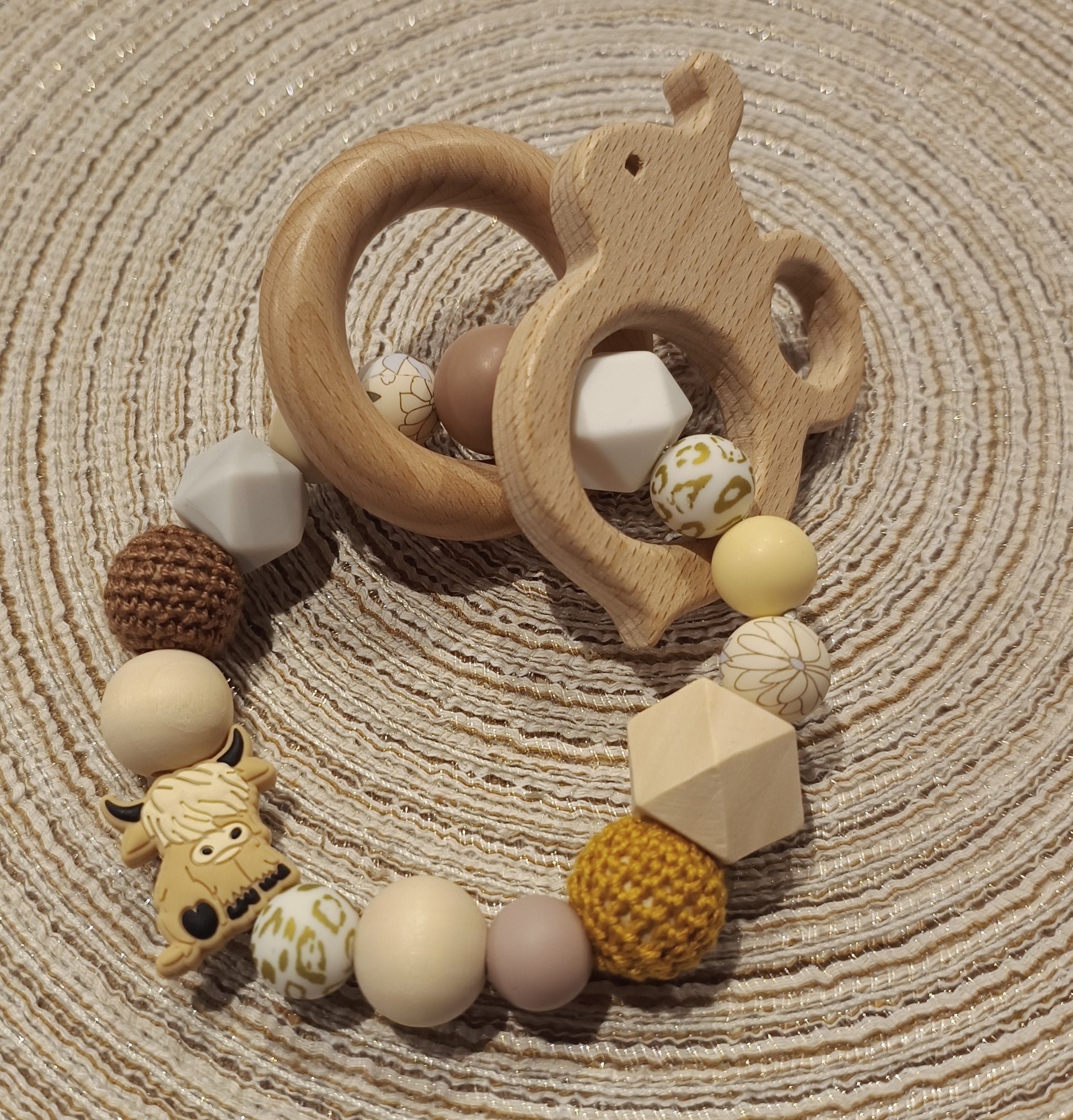 Bijtring bruin bijtje