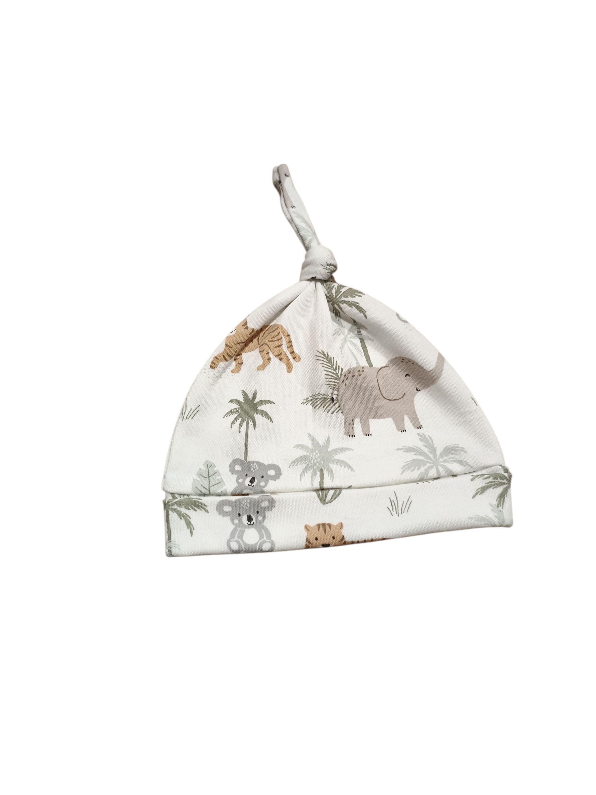Baby knoopmutsje koala creme jungle
