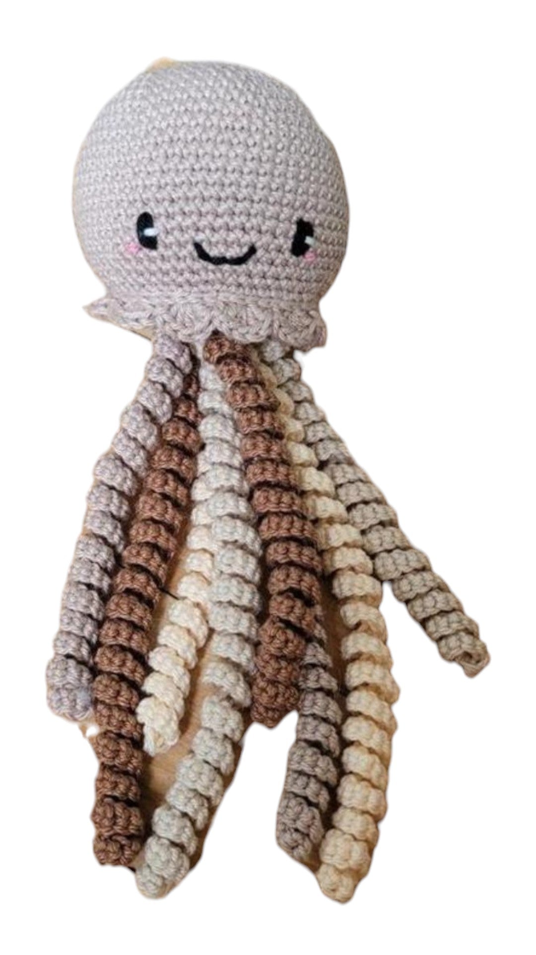 Gehaakte octopus licht bruin