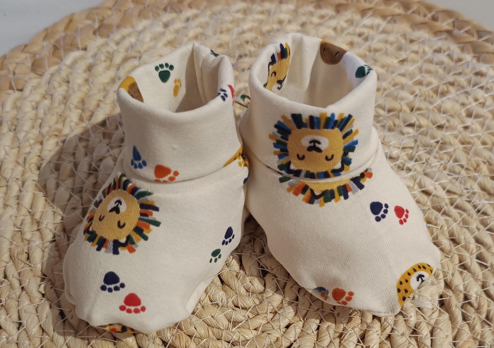 Baby slofjes diertjes met voetjes