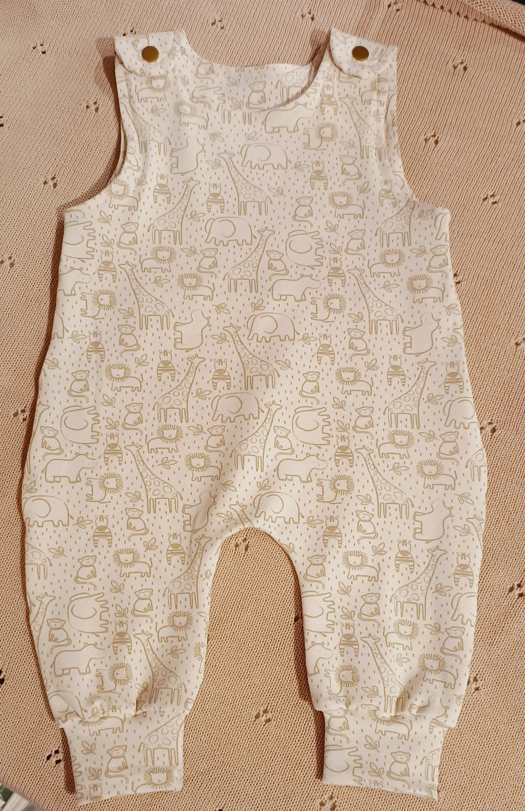 Baby salopette creme safari maat 62